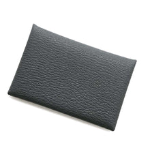 将图像加载到图库查看器中，HERMES Calvi Verso Grimist/Black Chevre Myzore Goatskin
