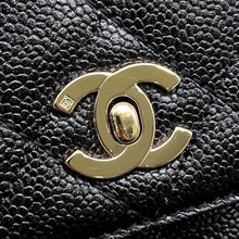 将图像加载到图库查看器中，CHANEL Handbag BlackA12397 Caviar Leather
