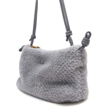 将图像加载到图库查看器中，LOEWE Flamenco Purse 2WAY Shoulder Bag SilverGrayA411FCRX25 Knit
