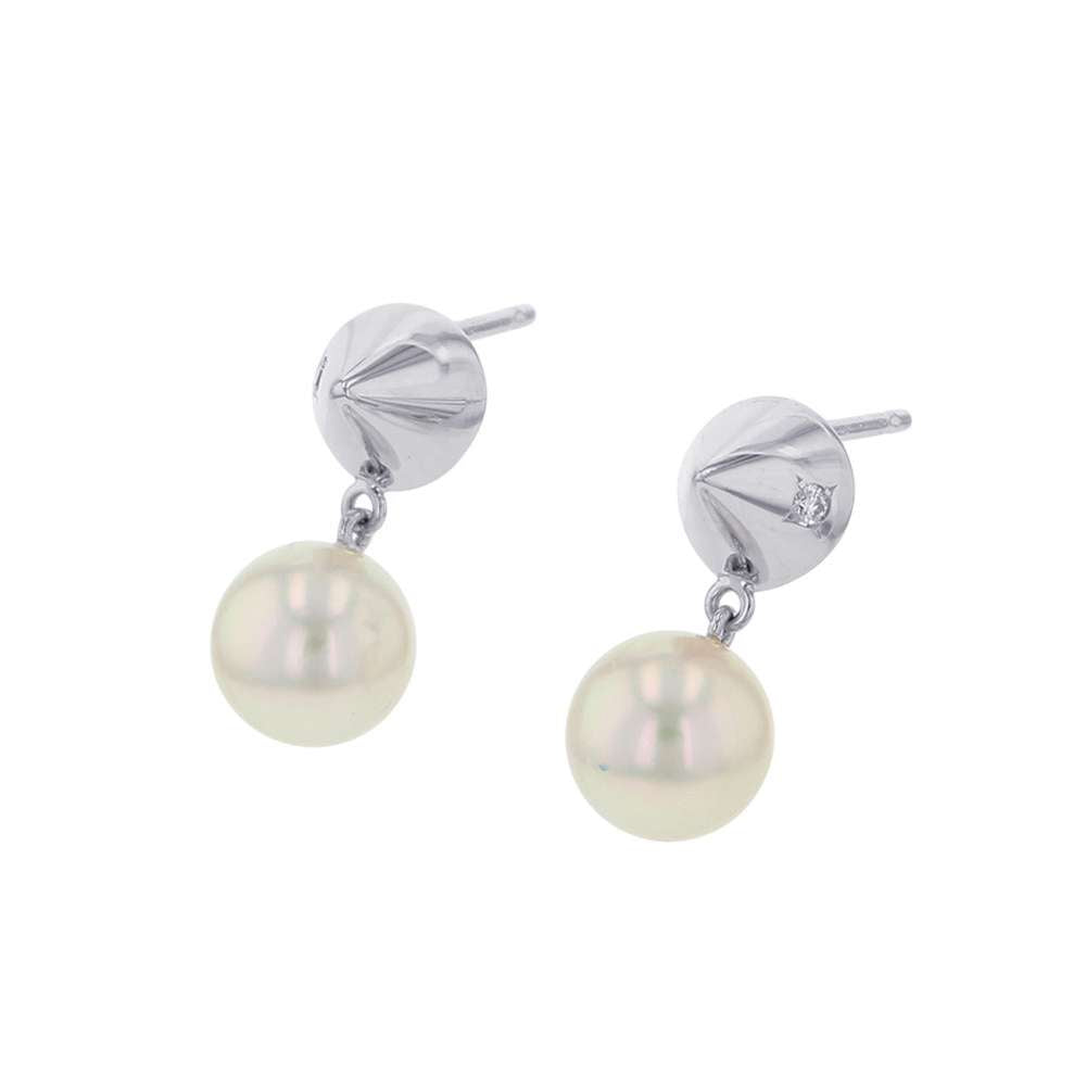 TASAKI Refined Rebellion Plus Earrings 18K White Gold