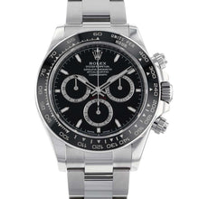 将图像加载到图库查看器中，ROLEX Cosmograph Daytona W40mm Stainless Steel Black Dial126500LN
