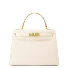 Load image into Gallery viewer, HERMES Kelly Sellier Craie Epsom Size 28
