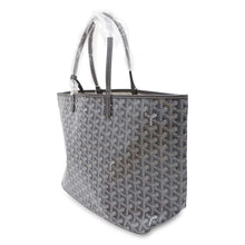 将图像加载到图库查看器中，GOYARD Saint Louis Gray PVC Coated Canvas Leather Size PM
