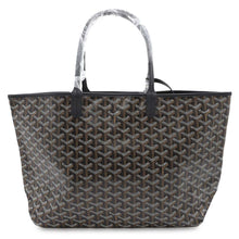 将图像加载到图库查看器中，GOYARD Saint Louis Black PVC Coated Canvas Leather Size PM
