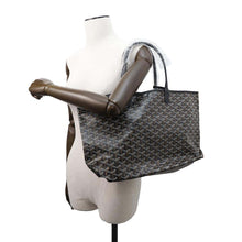 将图像加载到图库查看器中，GOYARD Saint Louis Black PVC Coated Canvas Leather Size PM
