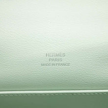 将图像加载到图库查看器中，HERMES PochetteKelly VertPeppermint Swift Leather
