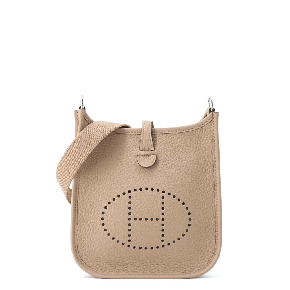 HERMES Evelyne Beige Marfa Taurillon Clemence Size TPM