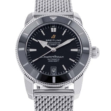 将图像加载到图库查看器中，BREITLING Superocean Heritage II 42 W42mm Stainless Steel Black DialAB2010121B1A1
