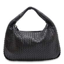 Load image into Gallery viewer, Bottega Veneta INTRECCIATO Hobo Handbag Black115653 Leather
