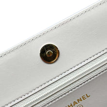 将图像加载到图库查看器中，CHANEL Boy Chanel Chain Wallet GrayAP1117 Caviar Leather
