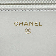 Load image into Gallery viewer, CHANEL Boy Chanel Chain Wallet GrayAP1117 Caviar Leather
