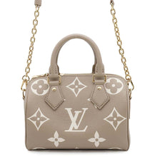 将图像加载到图库查看器中，LOUIS VUITTON Speedy Bandouliere Tourterelle claimM46575 Monogram Empreinte Leather Size 20
