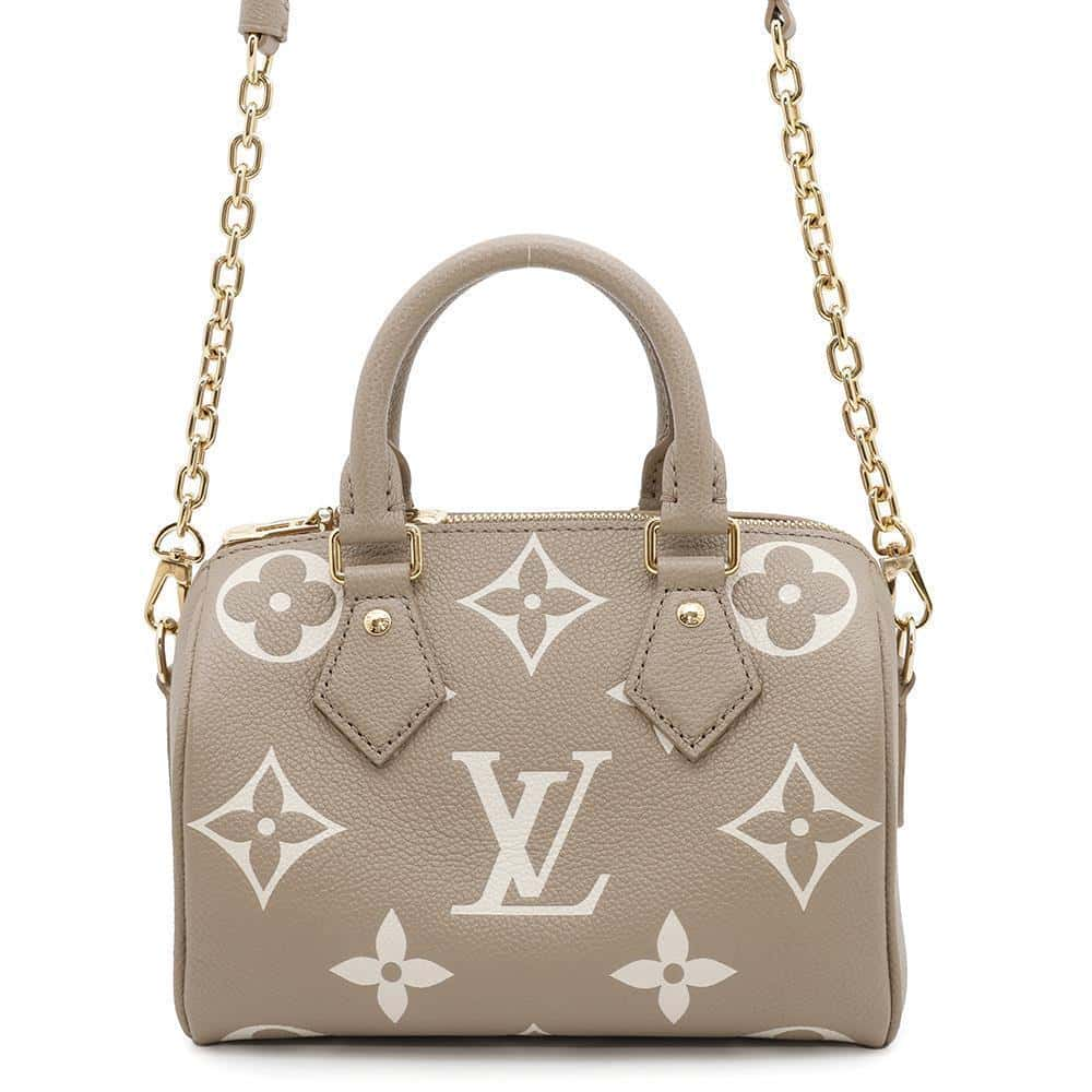 LOUIS VUITTON Speedy Bandouliere Tourterelle claimM46575 Monogram Empreinte Leather Size 20