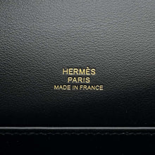 将图像加载到图库查看器中，HERMES PochetteKelly Black Swift Leather
