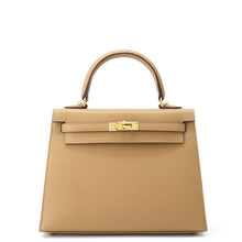 将图像加载到图库查看器中，HERMES Kelly Sellier Biscuit Epsom Size 25
