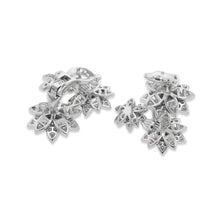 Load image into Gallery viewer, Van Cleef &amp; Arpels Lotus Earring 3 Flower 18KWG/DiamondVCARP7TH00 18K White Gold

