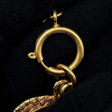 Load image into Gallery viewer, CHANEL Double CC Logo Long Necklace Gold Metal
