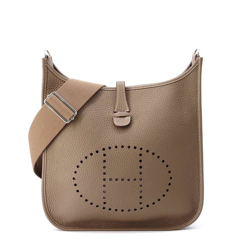 HERMES Evelyne3 Etoupe Taurillon Clemence Size PM