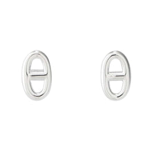 将图像加载到图库查看器中，HERMES Chaine d&#39;Ancre Earrings Size TPM SV925
