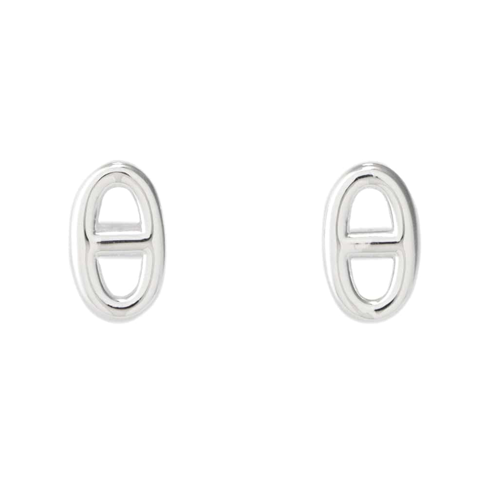 HERMES Chaine d'Ancre Earrings Size TPM SV925