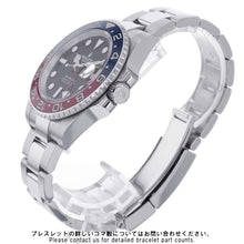 将图像加载到图库查看器中，ROLEX GMT MasterII W40mm Stainless Steel Black Dial126710BLRO
