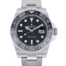 将图像加载到图库查看器中，ROLEX GMT Master II W40mm Stainless Steel Black Dial126710GRNR
