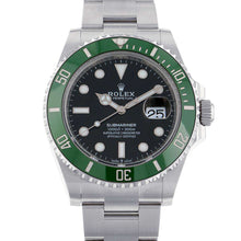 将图像加载到图库查看器中，ROLEX Submariner Date W41mm Stainless Steel Black Dial126610LV
