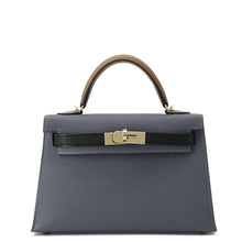 将图像加载到图库查看器中，HERMES mini kelly do tricolor Grimist/Black/Halzan Epsom
