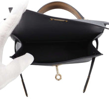 Load image into Gallery viewer, HERMES mini kelly do tricolor Grimist/Black/Halzan Epsom
