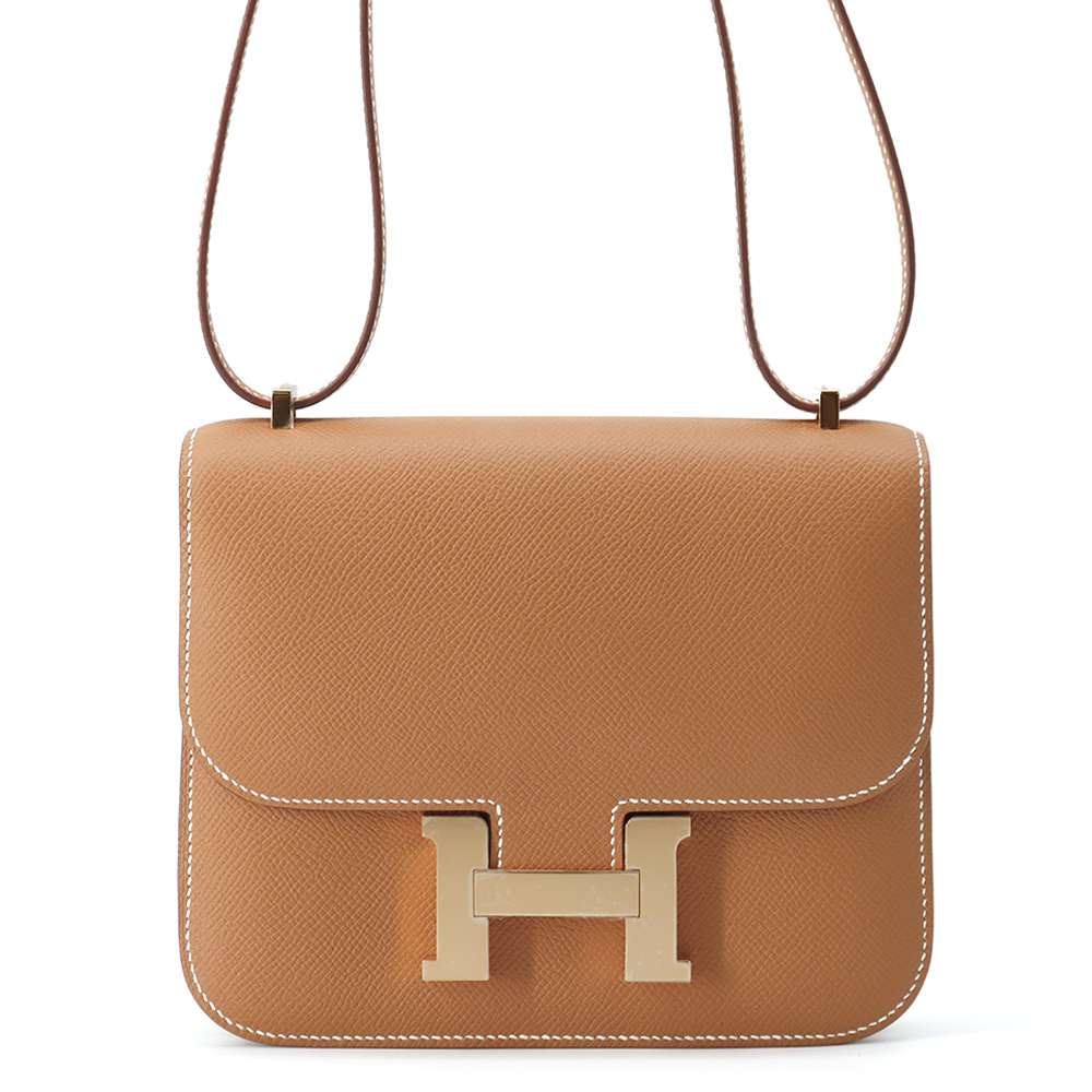 HERMES Constance3 Miroir Gold Epsom Size Mini