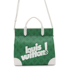 将图像加载到图库查看器中，LOUIS VUITTON Ritter Bag Green/WhiteM80815 Monogram Everyday LV
