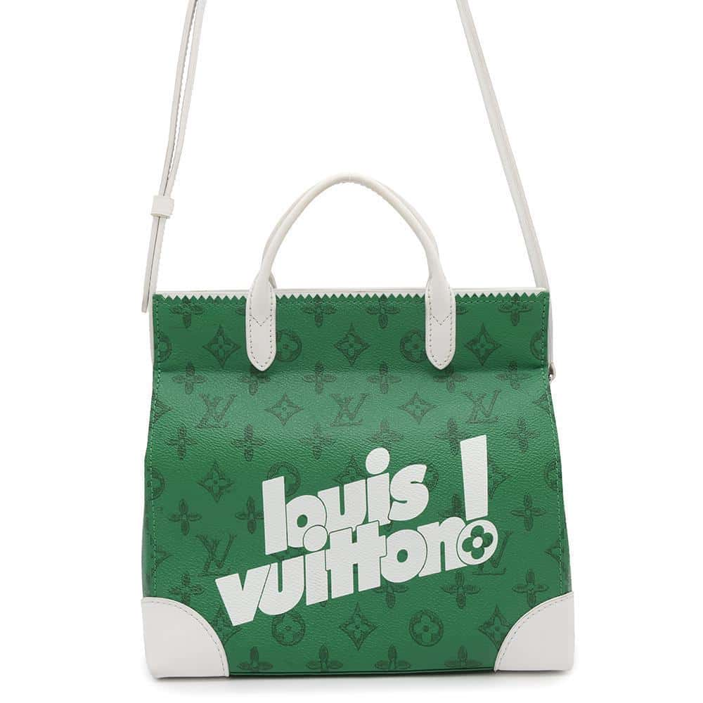 LOUIS VUITTON Ritter Bag Green/WhiteM80815 Monogram Everyday LV