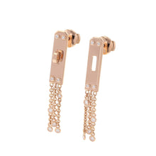 将图像加载到图库查看器中，HERMES Earrings 《Kelly Gavroche》 18K Pink Gold
