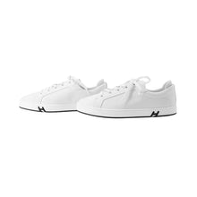 将图像加载到图库查看器中，HERMES Sneakers 《Kid》 White/Black Leather Size 40
