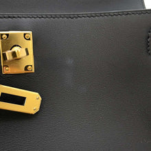 Load image into Gallery viewer, HERMES PochetteKelly Black Swift Leather
