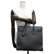 Load image into Gallery viewer, SAINT LAURENT PARIS North/South Sac de Jules 2WAY Tote Bag Gray480583 Calf Leather
