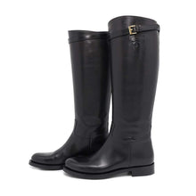 将图像加载到图库查看器中，PRADA Long Boots Black1W175M Leather Size 38
