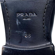 将图像加载到图库查看器中，PRADA Long Boots Black1W175M Leather Size 38
