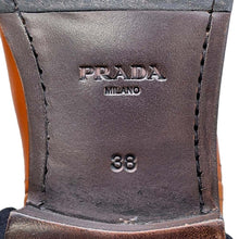 将图像加载到图库查看器中，PRADA Knee-high boots Brown1W175M Leather Size 38
