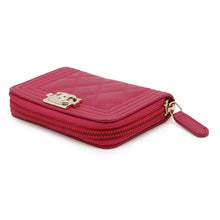 Load image into Gallery viewer, CHANEL Boy Chanel Zip AroundCoin purse PinkA80602 Caviar Leather
