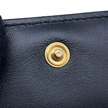 将图像加载到图库查看器中，LOEWE Repeat compact zip wallet BlackC499Z41X04 SilkCalf Leather
