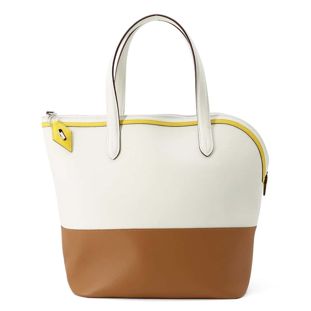 HERMES Transat Sailor Blanc/Gold/Jaune de Naples Evercolor Swift Leather