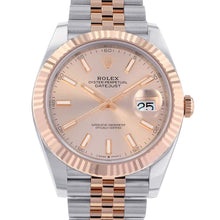 将图像加载到图库查看器中，ROLEX Datejust W41mm Stainless Steel K18PG Sundust Dial126331
