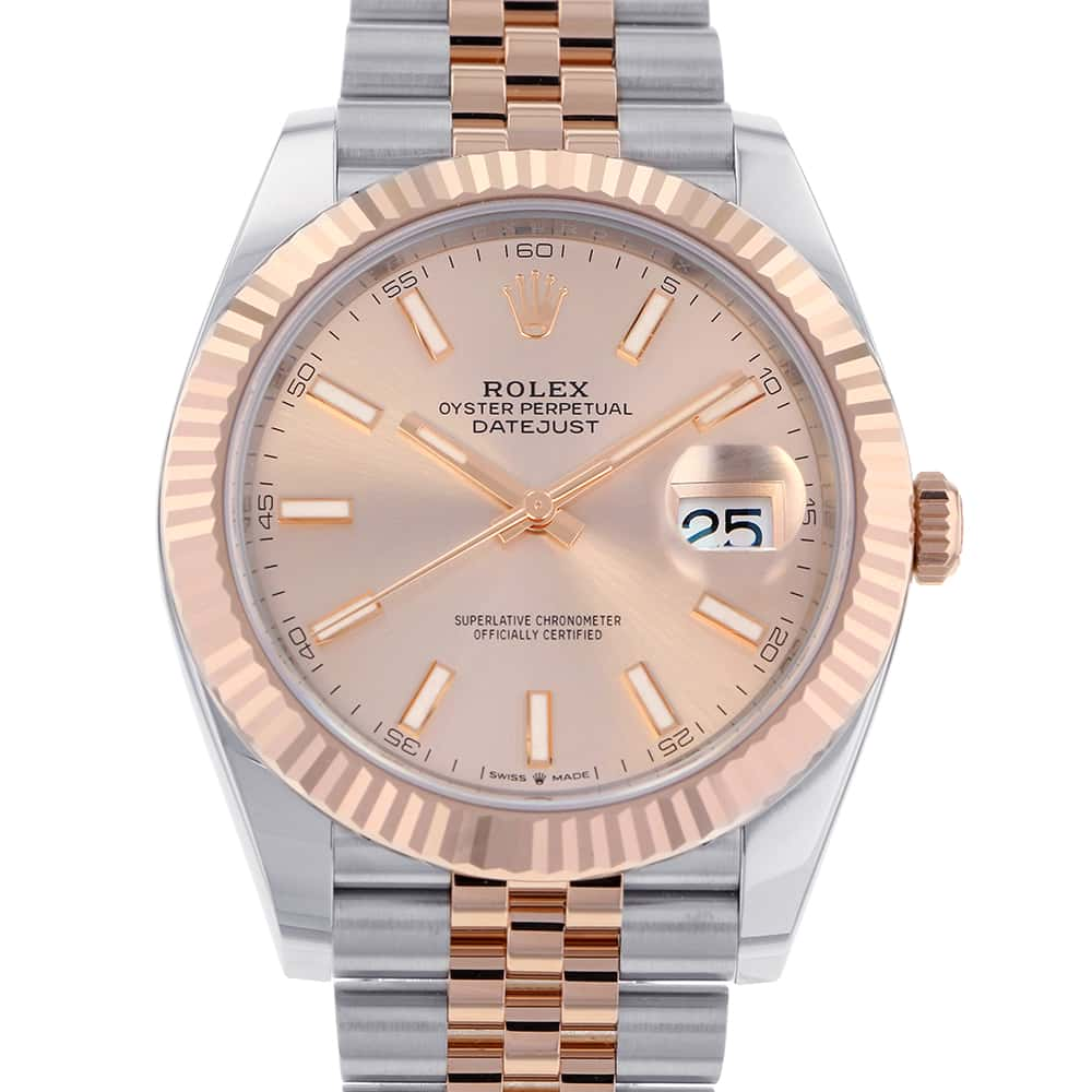 ROLEX Datejust W41mm Stainless Steel K18PG Sundust Dial126331