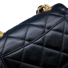 Load image into Gallery viewer, CHANEL Matelasse Mini Flap ChainShoulder Bag BlackAS3779 Caviar Leather
