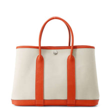 将图像加载到图库查看器中，HERMES Garden Party Beton/Capucines Toile Negonda Leather Size TPM
