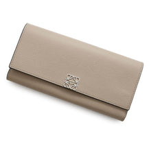 将图像加载到图库查看器中，LOEWE Anagram Continental Wallet SandC821ACWX01 Pebble Grain Calf Leather
