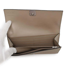 Load image into Gallery viewer, LOEWE Anagram Continental Wallet SandC821ACWX01 Pebble Grain Calf Leather
