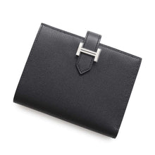 Load image into Gallery viewer, HERMES Bean compact Black Veau Madame
