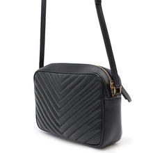 Load image into Gallery viewer, SAINT LAURENT PARIS Roux camera bag Black574494 Leather
